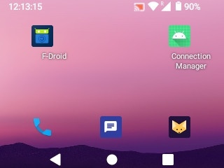 Screenshot of the Fossify Launcher
